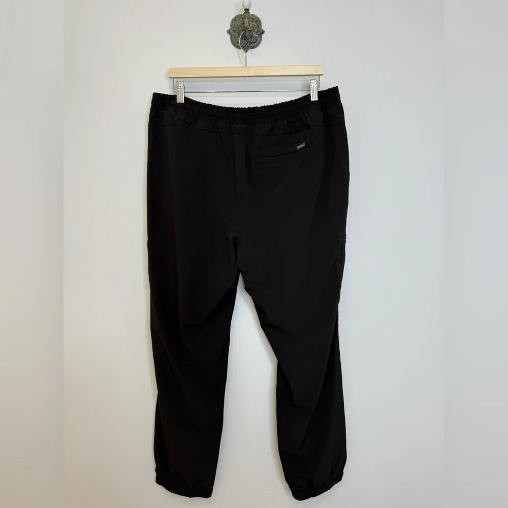 Eddie Bauer Black Fleece Lined Cargo Jogger Pant Women’s Size 14 Winter Cozy